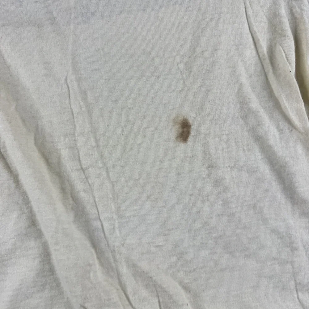 VINTAGE Boats Shirt Men S White Golden Meadow Louisiana Single Stitch 70s *